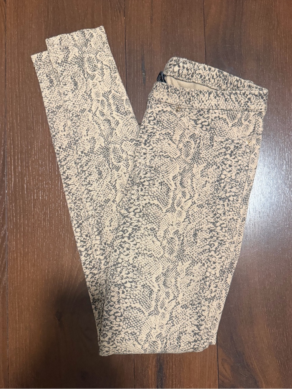 Hue Women's Python Jeans Leggings Brown X-small